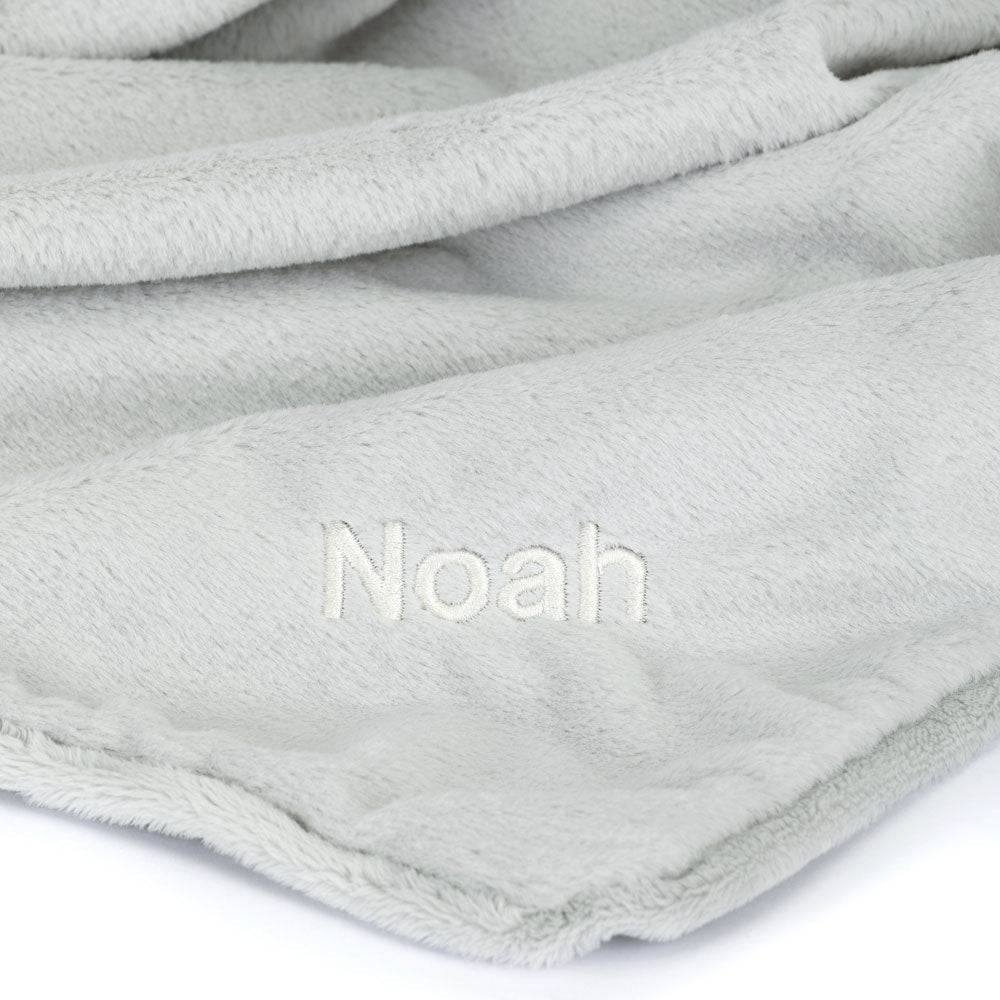 Personalised Bashful Silver Bunny Blankie, View 2