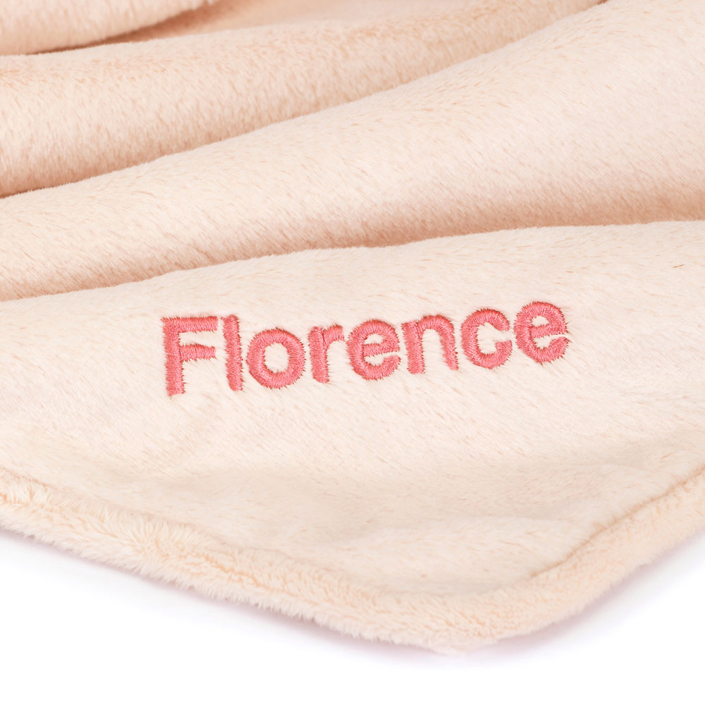 Personalised Bashful Blush Bunny Blankie, View 2