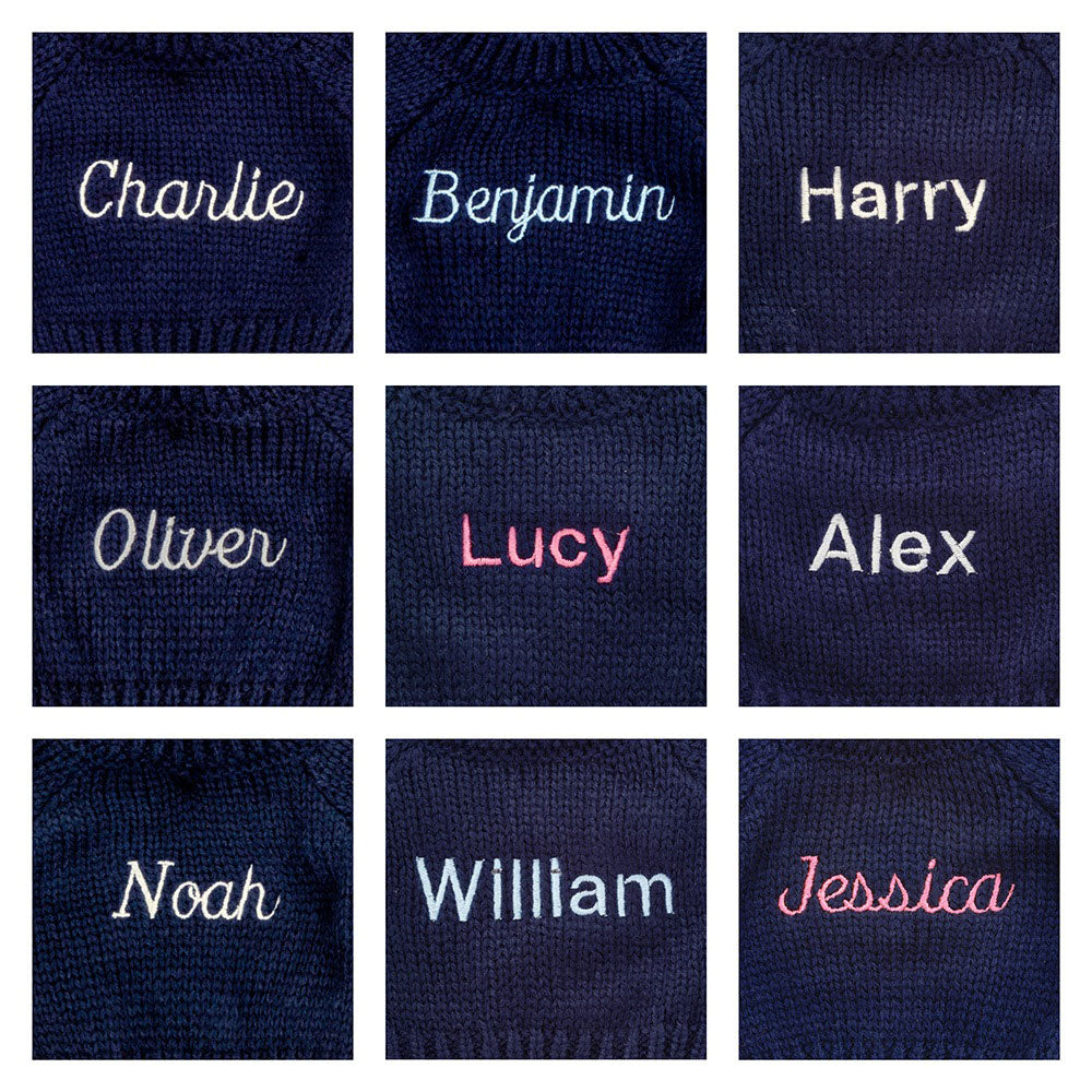 Bashful Fudge Puppy with Personalised Navy Jumper, View 2